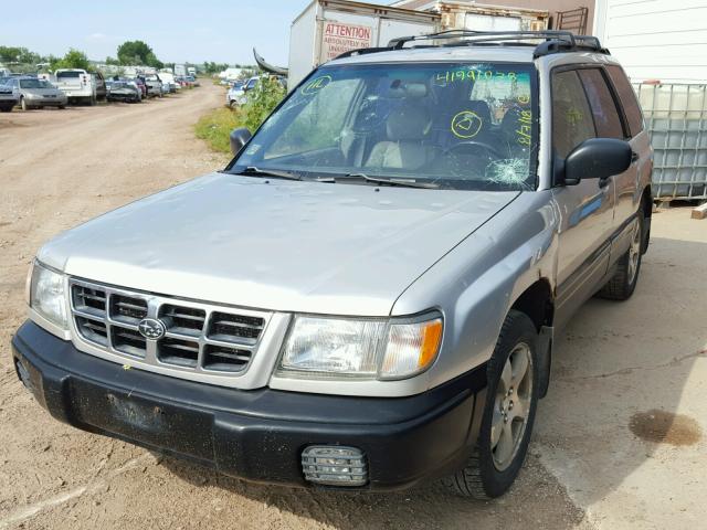 JF1SF6554XH711538 - 1999 SUBARU FORESTER S SILVER photo 2