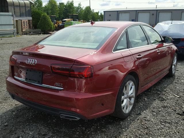 WAUH2BFC9HN128159 - 2017 AUDI A6 PRESTIG RED photo 4