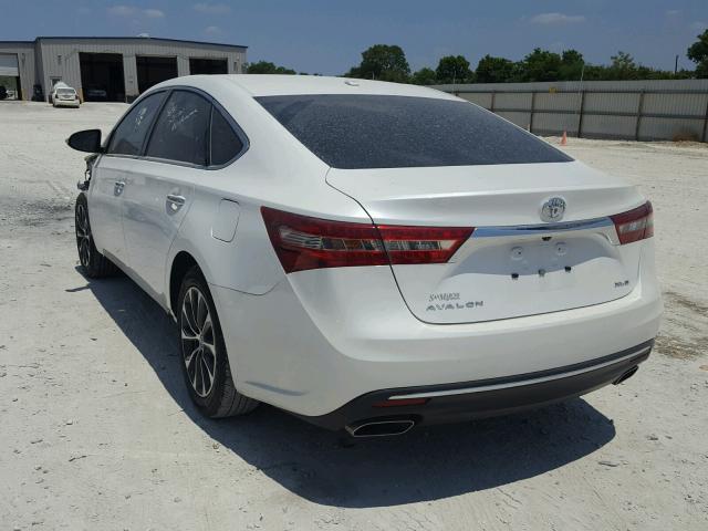 4T1BK1EB2HU253632 - 2017 TOYOTA AVALON XLE WHITE photo 3