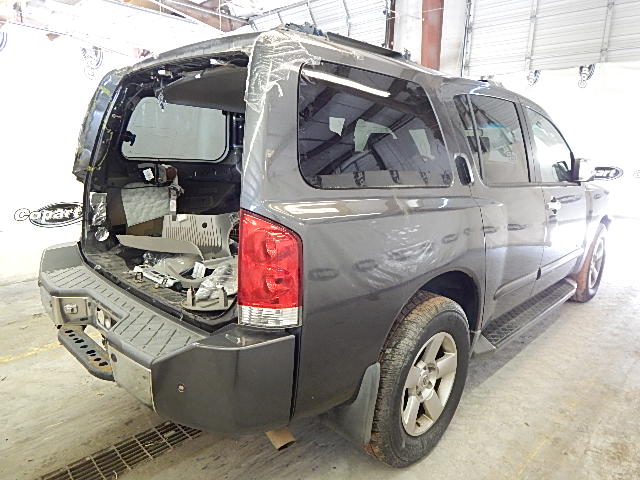 5N1BA08A77N706278 - 2007 NISSAN ARMADA SE GRAY photo 4