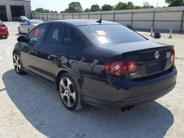 3VWDA71K09M145845 - 2009 VOLKSWAGEN GLI შავი ფოტო 3