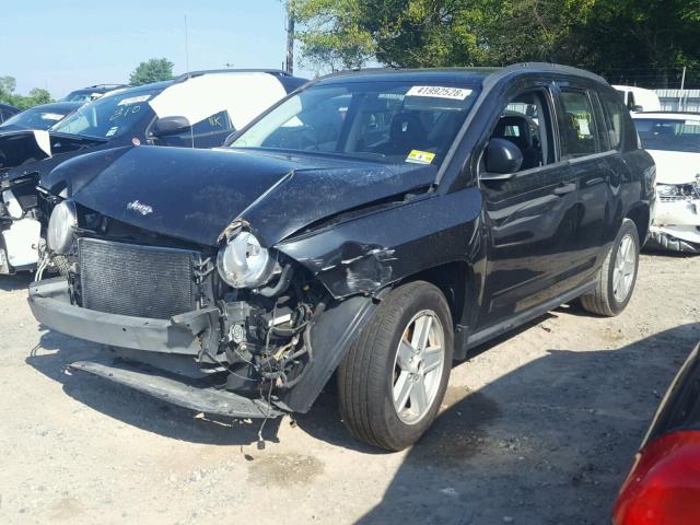 1J8FT47048D773601 - 2008 JEEP COMPASS SP BLACK photo 2