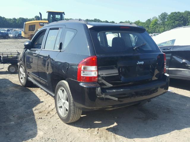 1J8FT47048D773601 - 2008 JEEP COMPASS SP BLACK photo 3