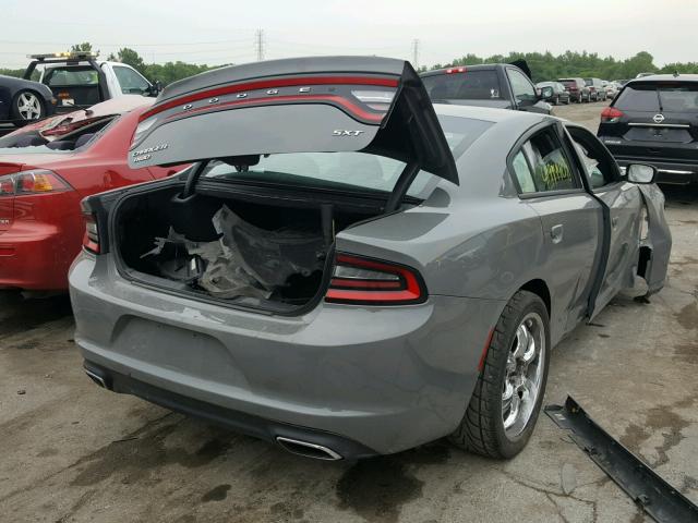 2C3CDXJG9HH526161 - 2017 DODGE CHARGER SX GRAY photo 4