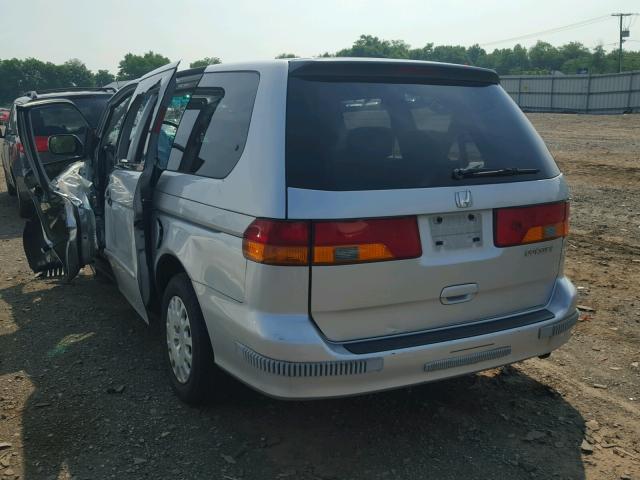 5FNRL18584B063620 - 2004 HONDA ODYSSEY LX SILVER photo 3