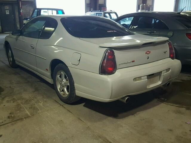 2G1WX12K749156678 - 2004 CHEVROLET MONTE CARL თეთრი ფოტო 3