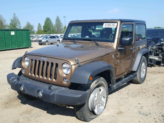 1C4AJWAG4FL632751 - 2015 JEEP WRANGLER S Qəhvəyi foto 2
