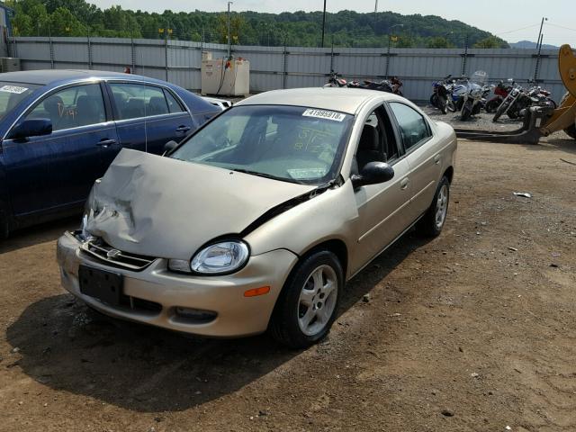 1B3ES46C12D615405 - 2002 DODGE NEON SE GOLD photo 2