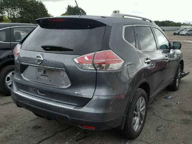 5N1AT2MV1FC797519 - 2015 NISSAN ROGUE GRAY photo 4