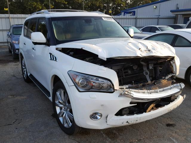 JN8AZ2ND8D9750267 - 2013 INFINITI QX56 WHITE photo 1