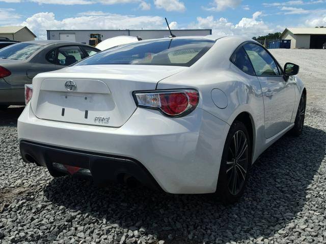 JF1ZNAA1XD1719347 - 2013 TOYOTA SCION FR-S WHITE photo 4