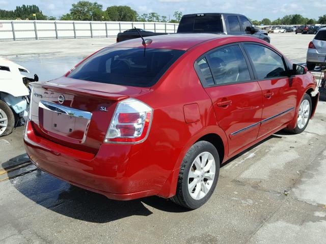 3N1AB6AP7CL708379 - 2012 NISSAN SENTRA 2.0 RED photo 4