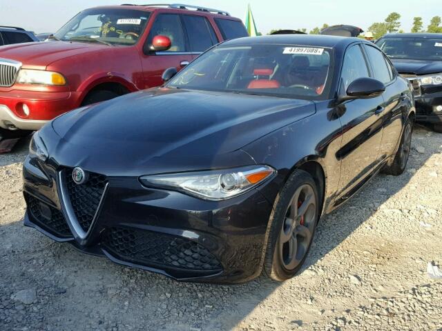 ZARFAEDN3H7534547 - 2017 ALFA ROMEO GIULIA Q4 BLACK photo 2