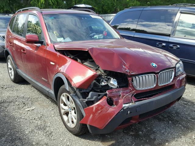 WBXPC93449WJ29056 - 2009 BMW X3 XDRIVE3 BURGUNDY photo 1