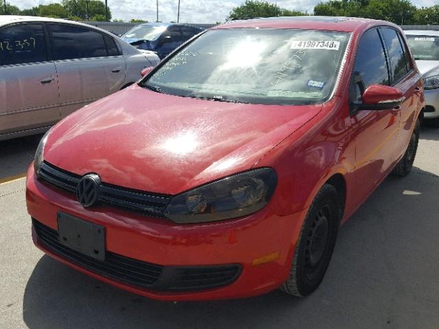 WVWDA7AJ6BW305694 - 2011 VOLKSWAGEN GOLF RED photo 2