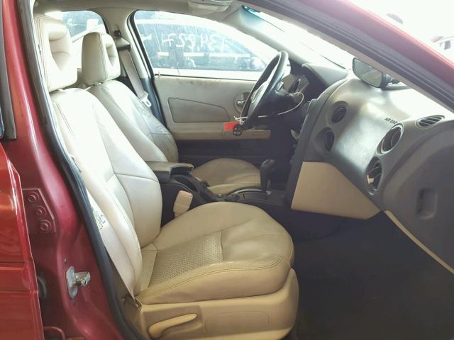 2G2WR524141102449 - 2004 PONTIAC GRAND PRIX BURGUNDY photo 5