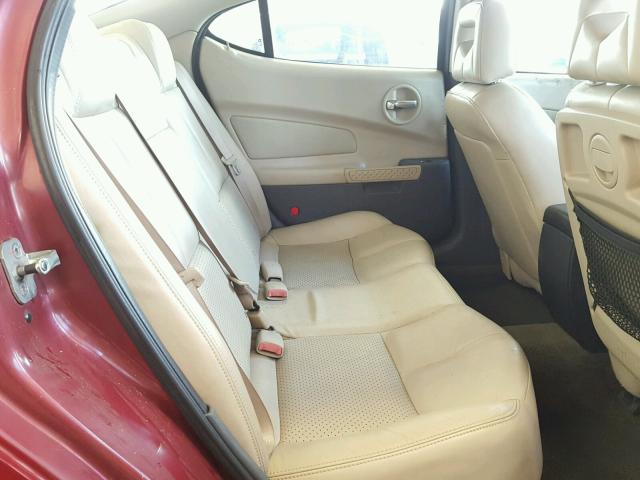 2G2WR524141102449 - 2004 PONTIAC GRAND PRIX BURGUNDY photo 6