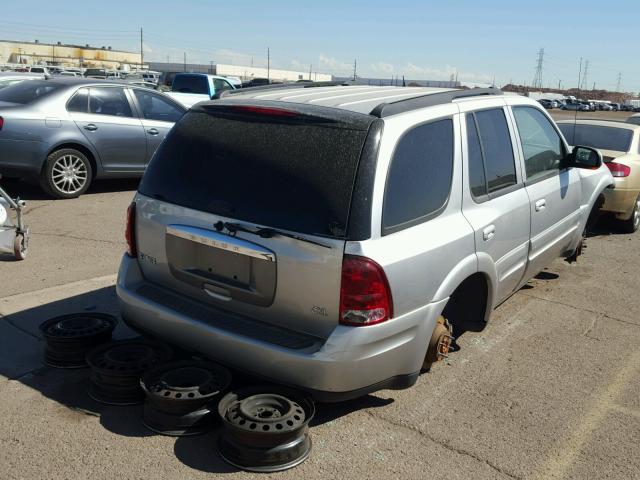 5GADT13S542174881 - 2004 BUICK RAINIER CX SILVER photo 4