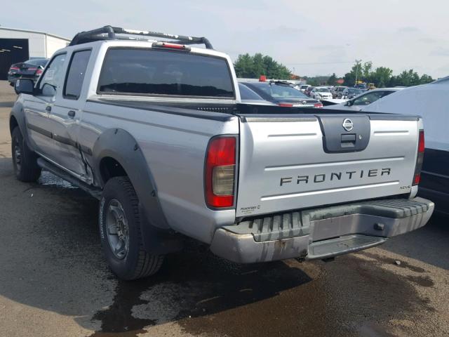 1N6ED29X02C316115 - 2002 NISSAN FRONTIER C SILVER photo 3