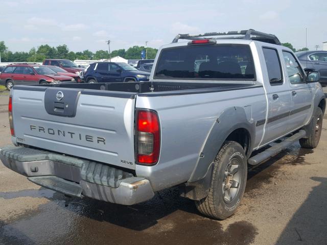 1N6ED29X02C316115 - 2002 NISSAN FRONTIER C SILVER photo 4