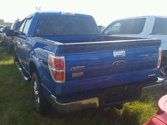 1FTFW1CF4DKE50503 - 2013 FORD F150 SUPER BLUE photo 3