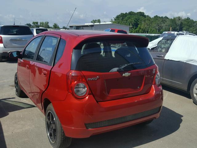 KL1TG6DE4BB166067 - 2011 CHEVROLET AVEO LT RED photo 3