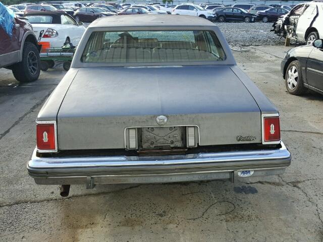 6S69B8Q486913 - 1978 CADILLAC SEVILLE GRAY photo 9