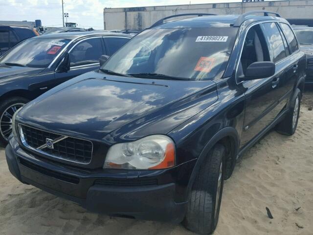 YV1CZ91H541120110 - 2004 VOLVO XC90 BLACK photo 2