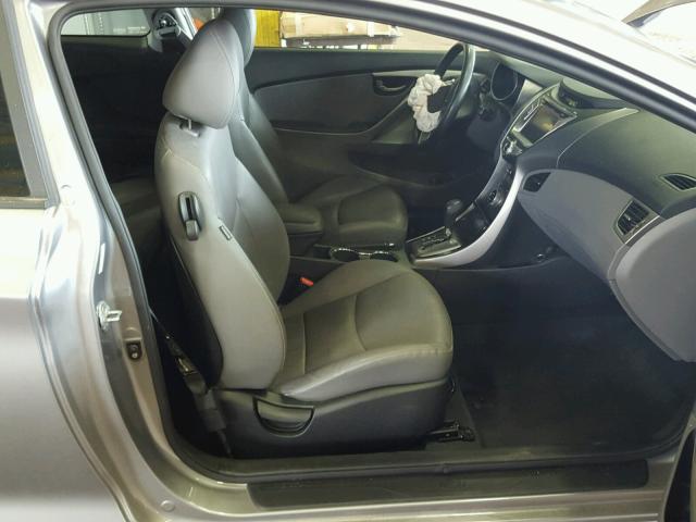 KMHDH6AEXDU007992 - 2013 HYUNDAI ELANTRA CO GRAY photo 5