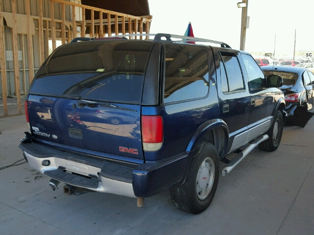 1GKCS63W312181227 - 2001 GMC JIMMY LUXU BLUE photo 4