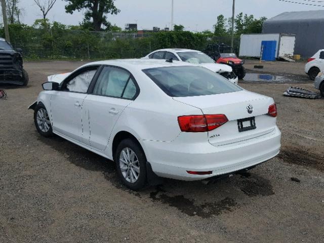 3VW1K7AJ6FM234712 - 2015 VOLKSWAGEN JETTA BASE 白色 照片 3