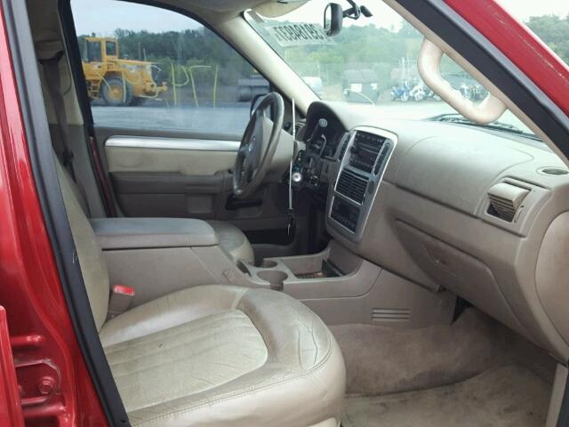 4M2ZU86W83ZJ36859 - 2003 MERCURY MOUNTAINEE RED photo 5