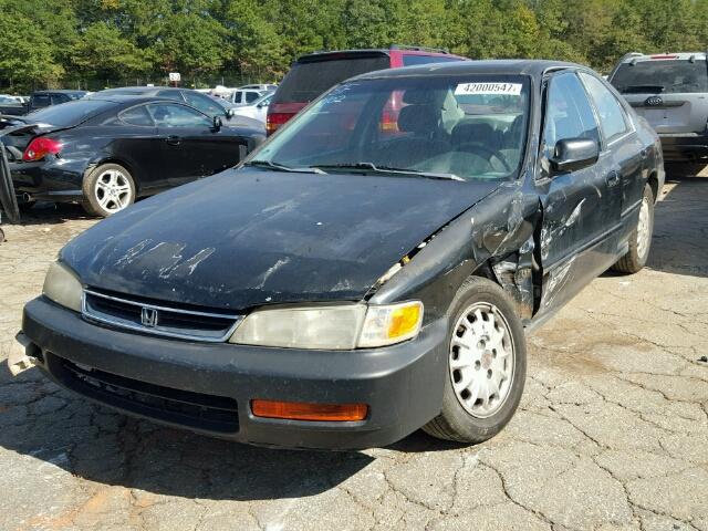 1HGCD5669TA068839 - 1996 HONDA ACCORD EX BLACK photo 2