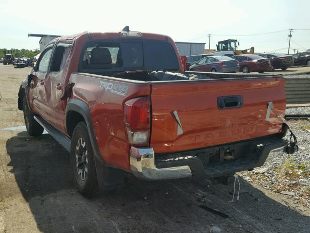 3TMCZ5AN4HM076209 - 2017 TOYOTA TACOMA DOU ნარინჯისფერი ფოტო 3