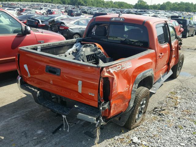 3TMCZ5AN4HM076209 - 2017 TOYOTA TACOMA DOU ნარინჯისფერი ფოტო 4
