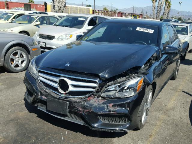 WDDHF5KB3EB004882 - 2014 MERCEDES-BENZ E 350 BLACK photo 2