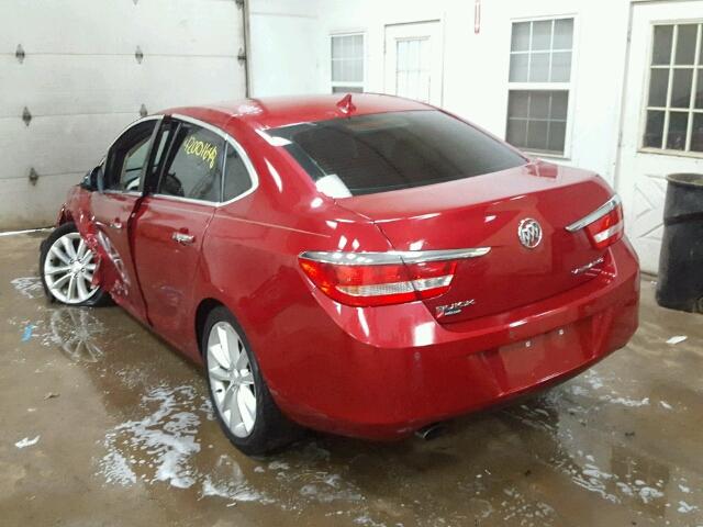 1G4PR5SK6E4159357 - 2014 BUICK VERANO CON RED photo 3