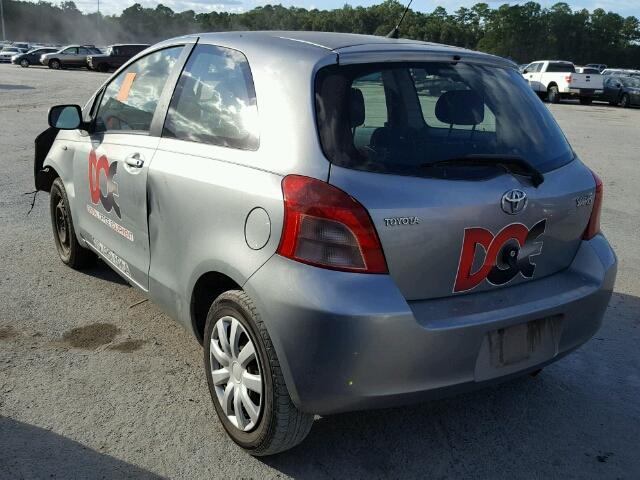 JTDJT923475135678 - 2007 TOYOTA YARIS GRAY photo 3