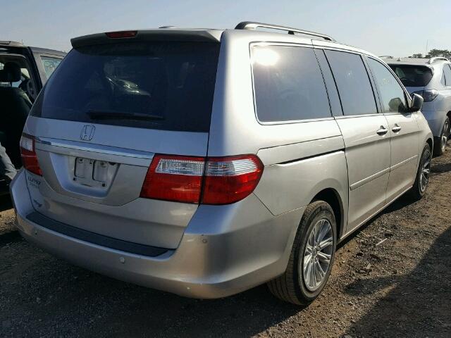 5FNRL38827B053501 - 2007 HONDA ODYSSEY SILVER photo 4