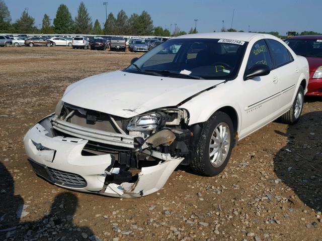 1C3EL46U51N731837 - 2001 CHRYSLER SEBRING LX WHITE photo 2