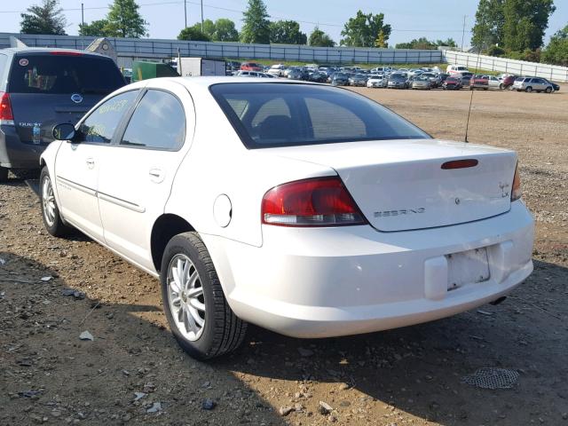 1C3EL46U51N731837 - 2001 CHRYSLER SEBRING LX WHITE photo 3