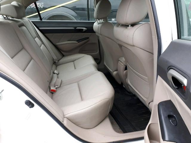 2HGFA16019H013337 - 2009 HONDA CIVIC EXL أبيض صورة 6