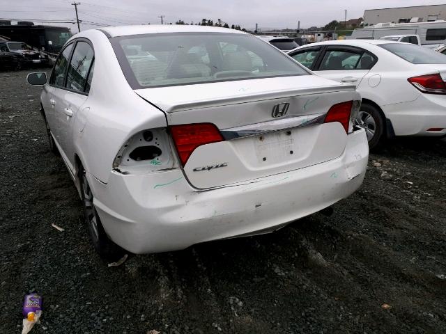 2HGFA16019H013337 - 2009 HONDA CIVIC EXL أبيض صورة 9