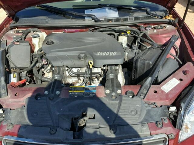 2G1WT58K081375304 - 2008 CHEVROLET IMPALA RED photo 7