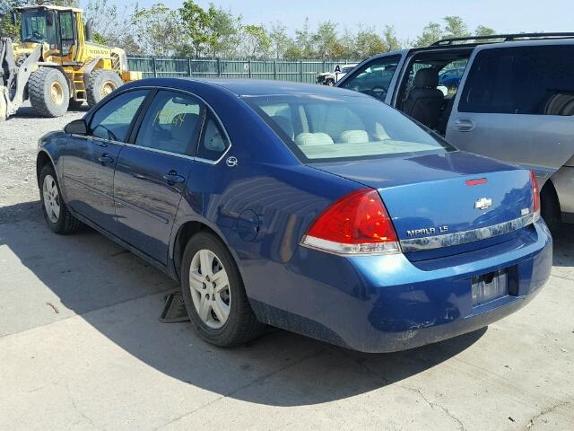 2G1WB55K169275105 - 2006 CHEVROLET IMPALA LS BLUE photo 3