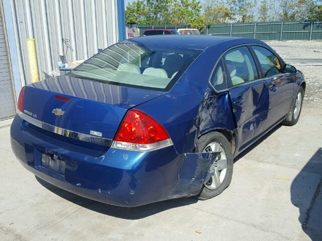 2G1WB55K169275105 - 2006 CHEVROLET IMPALA LS BLUE photo 4