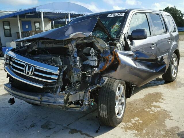 5FNYF3H52FB023387 - 2015 HONDA PILOT GRAY photo 2