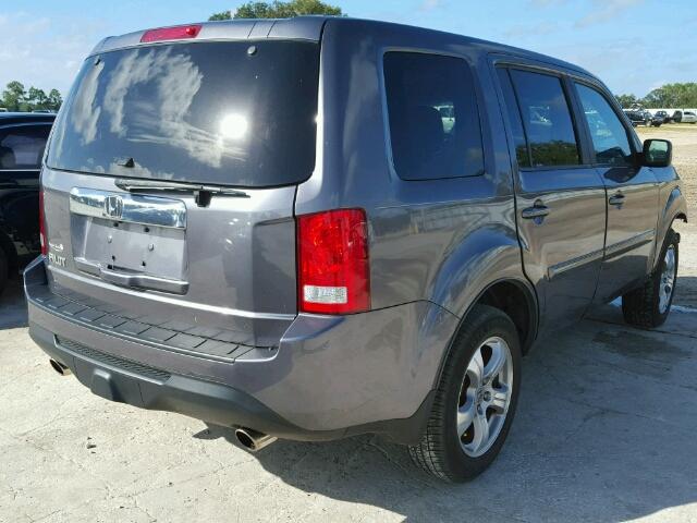 5FNYF3H52FB023387 - 2015 HONDA PILOT GRAY photo 4