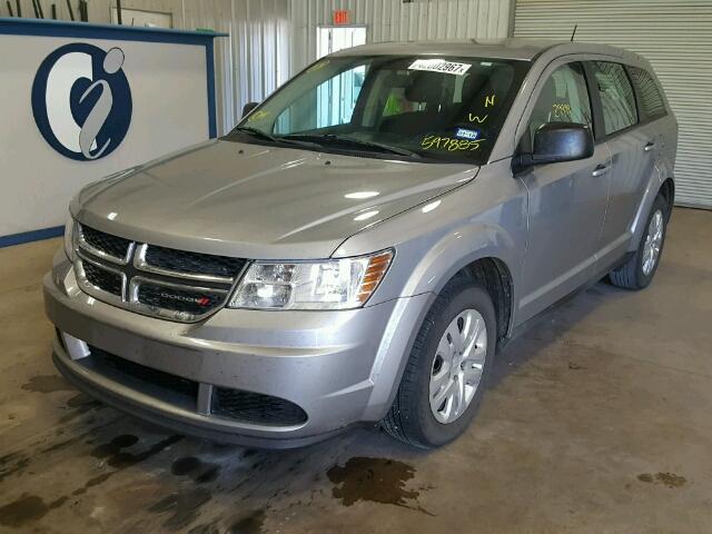 3C4PDCAB1FT597885 - 2015 DODGE JOURNEY SE GRAY photo 2