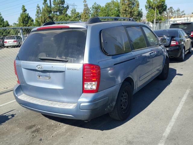 KNDMC233676017905 - 2007 HYUNDAI ENTOURAGE BLUE photo 4